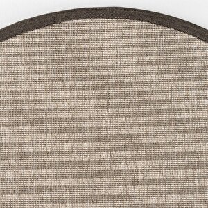 Sisal Roma M208 Hav Toz Vermez Kolay Temizlenen Ince Doku Düğüm Ithal Yuvarlak Sisal Halı 100x100 cm
