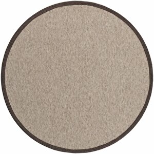 Sisal Roma M208 Hav Toz Vermez Kolay Temizlenen Ince Doku Düğüm Ithal Yuvarlak Sisal Halı 160x160 cm