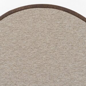 Roma M310 Hav Toz Vermez Kolay Temizlenen Hasır Doku Ince Düğüm Ithal Yuvarlak Sisal Halı 100x100 cm