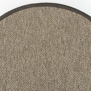 Boston M208 Hav Toz Vermez Kolay Temizlenen Hasır Balık Sırtı Ithal Yuvarlak Sisal Halı 120x120 cm