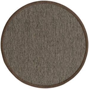 Prag M360 Hav Toz Vermez Kolay Temizlenen Hasır Dokulu Ince Düğüm Ithal Yuvarlak Sisal Halı 200x200 cm
