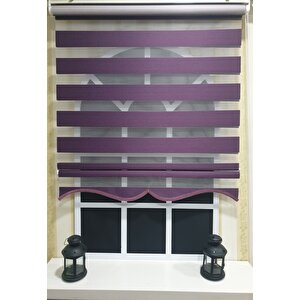 Zebra Stor Perde Mor Etek Dilimli  Stb 400 V18