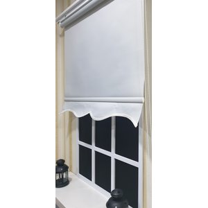 Düz Gri Stor Perde Etek Dilimli Stb-5321 30x200 cm