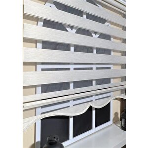 Zebra Stor Perde Krem Etek Dilimli Z-stb400v12 180x200 cm