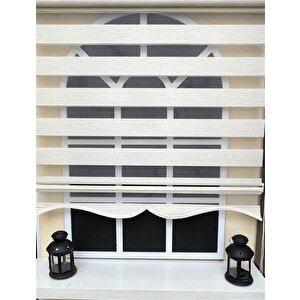 Zebra Stor Perde Krem Etek Dilimli Z-stb400v12 190x200 cm