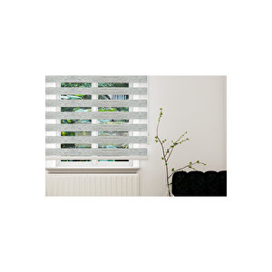 Gri Zebra Stor Perde 110x180 110x180 cm