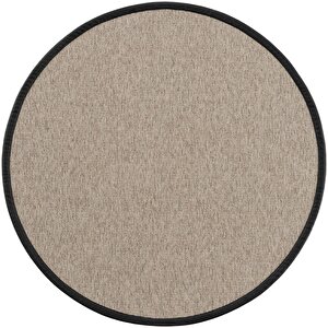 Roma M720 Hav Toz Vermez Kolay Temizlenen Hasır Doku Ince Düğüm Yuvarlak Ithal Sisal Halı 120x120 cm
