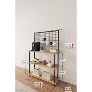 Çevir Kur Atlantik Çam Kahve Köşesi Dolabı, Mutfak Standı, Mutfak Dolabı, Mutfak Düzenleyici
