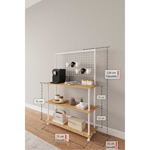 Çevir Kur Atlantik Çam 2 Kahve Köşesi Dolabı, Mutfak Standı, Mutfak Dolabı, Mutfak Düzenleyici