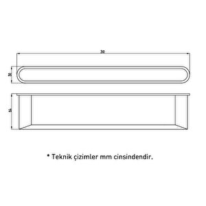 Ferrara Uzun Havluluk 31 Cm Krom 3005 0007