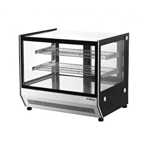Senox Set Üstü Pasta Teşhir Dolabı, Panaromik Cam 75 Cm Set P-75s
