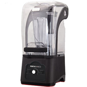Portabianco 1280k Bar Blender, Gürültü Önleyici Kapaklı, 2.5 L, 1680 W, Siyah