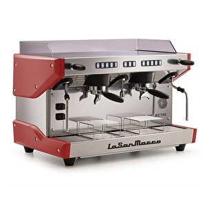 La San Marco Delecta Tam Otomatik Espresso Kahve Makinesi  2 Gruplu  Kırmızı