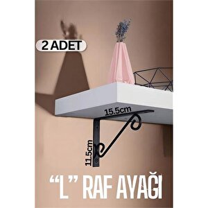 Transformacion Ferforje  L Raf Altı Raf Ayağı 15.5x11.5 Cm 2 Adet 714847
