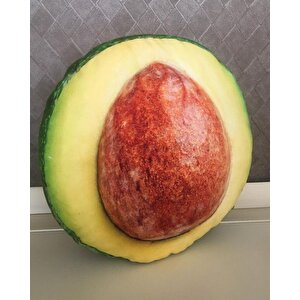 Avakado Desenli Dekoratif Çok Amaçlı Yer Bahçe Balkon Kamp Minderi Çapı 65 Cm