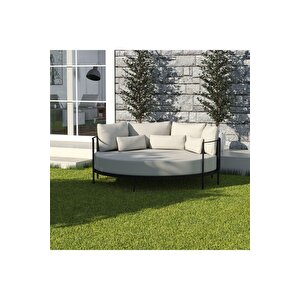 Quod Dış Mekan Havuz Başı Divan Havuz Yatağı Aile Şezlong 4 Kişilik Plaj Yatak Daybed