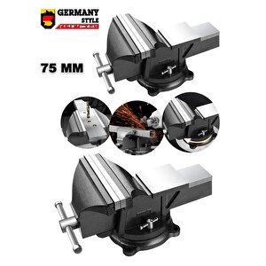 Pro Çelik Kol 80 Mm Dövme Çelik Sabit Tezgah Mengenesi