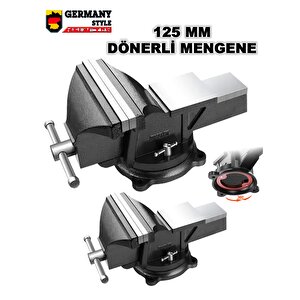 Proxt Dönerli 125mm 5" Dövme Çelik Sabit Tezgah Masa Mengenesi