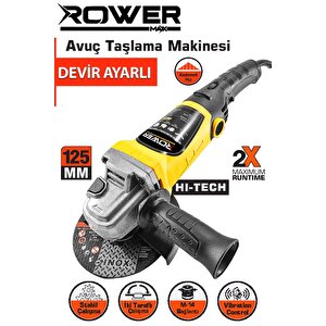 Rowemax Alman Stark 99965vfx 115 Mm Devir Ayarlı Spiral Avuç İçi Kesme Ve Taşlama Makinesi