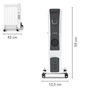 Trh 22 E Yağlı Radyatör 2400 W 9 Dilim Fanlı