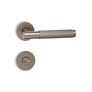 Soho Radial Serisi Kapı Kolu Banyo Tipi (wc) Pür Bronz Wc-Banyo Kilit Tipi