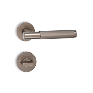 Soho Radial Serisi Kapı Kolu Banyo Tipi (wc) Pür Bronz Wc-Banyo Kilit Tipi