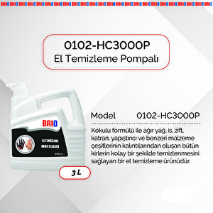 El Temizleme Pastası 3000 Ml Pompalı