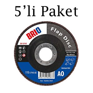 Flap Disk 115xp40 Ao 5'li Paket
