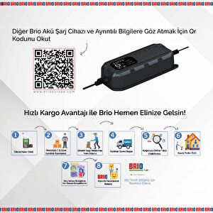 Brio Akü Şarj Cihazı 12x24v 7a