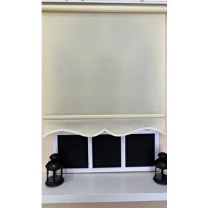 Düz Krem Stor Perde Etek Dilimli Stb--5302 100x200 cm