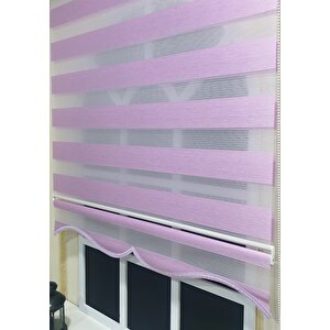 Zebra Stor Perde Organze Lila Etek Dilimli Stb903 150x200 cm