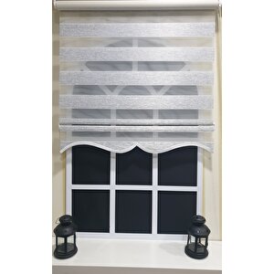 Zebra Stor Perde Siyah Çizgli Etek Dilimli Stb851 V 01 200x260 cm