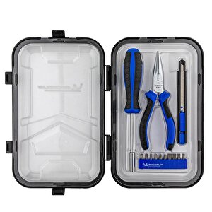 Mc33320 13 Parça Cr-v Kargaburnu + Maket Bıçağı Bits Tornavida Seti