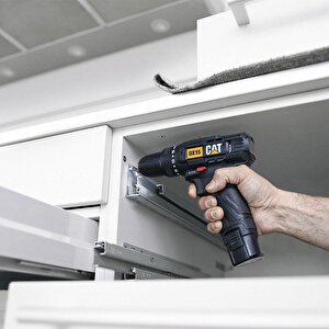 Cat Dx15.1 12volt/2.0ah Li-ion Çift Akülü Profesyonel Şarjlı Darbeli Matkap