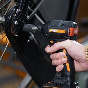 Worx Wx925 20volt/2.0ah Li-ion Çift Akülü Kömürsüz Profesyonel Şarjlı Darbeli Matkap + Wx265 Kömürsüz Darbeli Tornavida Kombo Set