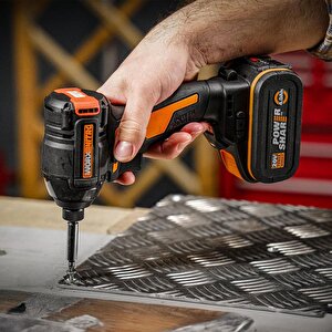 Worx Wx925 20volt/2.0ah Li-ion Çift Akülü Kömürsüz Profesyonel Şarjlı Darbeli Matkap + Wx265 Kömürsüz Darbeli Tornavida Kombo Set