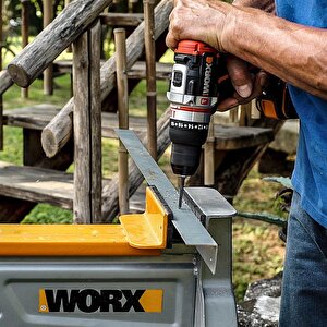 Worx Wx354.4 20volt/4.0ah Li-ion Çift Akülü Kömürsüz Profesyonel Şarjlı Darbeli Matkap