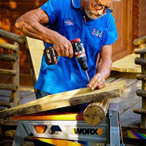 Worx Wx354.4 20volt/4.0ah Li-ion Çift Akülü Kömürsüz Profesyonel Şarjlı Darbeli Matkap