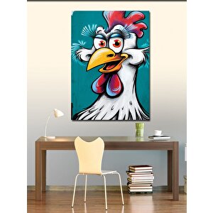 Kanvas Tablo Gülen Tavuk 70x100 cm