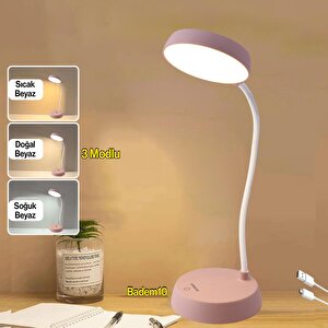 Şarjlı Akrobat Lamba 360° Masa Üstü Lamba 3 Kademe Dokunmatik Çalışma Okuma Işığı Gece Lambası Soft Işık