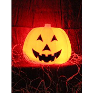 Halloween Dekorati̇f Balkabaği Işikli 25cm Ast6659
