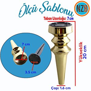 Mobilya Yükseltici Kanepe Koltuk Tv Ünitesi Baza Ayağı Zigon Orta Sehpası Ayak Ayakları 20 Cm Altın