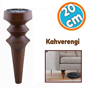 Mobilya Yükseltici Kanepe Koltuk Tv Ünitesi Baza Ayağı Zigon Orta Sehpası Ayak 20 Cm Ahşap Desen