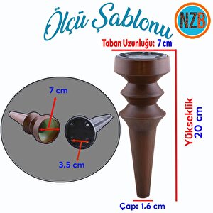 Mobilya Yükseltici Kanepe Koltuk Tv Ünitesi Baza Ayağı Zigon Orta Sehpası Ayak 20 Cm Ahşap Desen