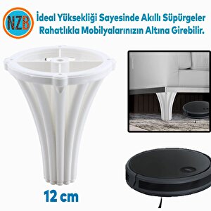 Mobilya Kanepe Koltuk Tv Ünitesi Baza Ayağı Orta Sehpası Konsol Ayak Ayakları 12 Cm Beyaz