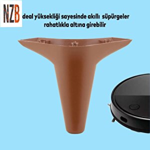 Mobilya Kanepe Koltuk Tv Ünitesi Yükseltici Destek Ayağı Ayakları 12 Cm Kahve 20'li Set