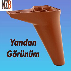 Mobilya Kanepe Koltuk Tv Ünitesi Yükseltici Destek Ayağı Ayakları 12 Cm Kahve 20'li Set