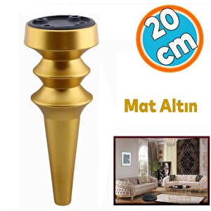 Mobilya Yükseltici Kanepe Koltuk Tv Ünitesi Baza Ayağı Zigon Orta Sehpası Ayak Ayakları 20 Cm Mat Altın
