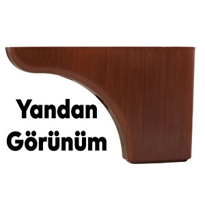Mobilya Koltuk Kanepe Tv Ünitesi Yükseltme Destek Ayağı 10 Cm Kahve Ayakları 20'li Set