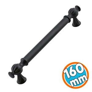 Metal Kulp Mutfak Mobilya Çekmece Dolap Dolabı Kapak Kulpları Kulbu Kulpu 160 Mm Siyah